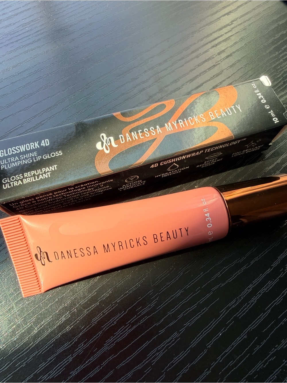 Danessa Myricks Beauty Lip Gloss Tube in Coral Peach